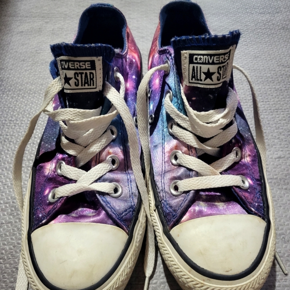 Converse All Star Galaxy Unisex Sneaker Shoes Space Theme
